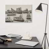 Riverboats On The Ohio Canvas