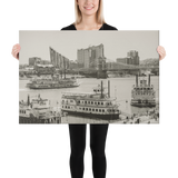 Riverboats On The Ohio Canvas