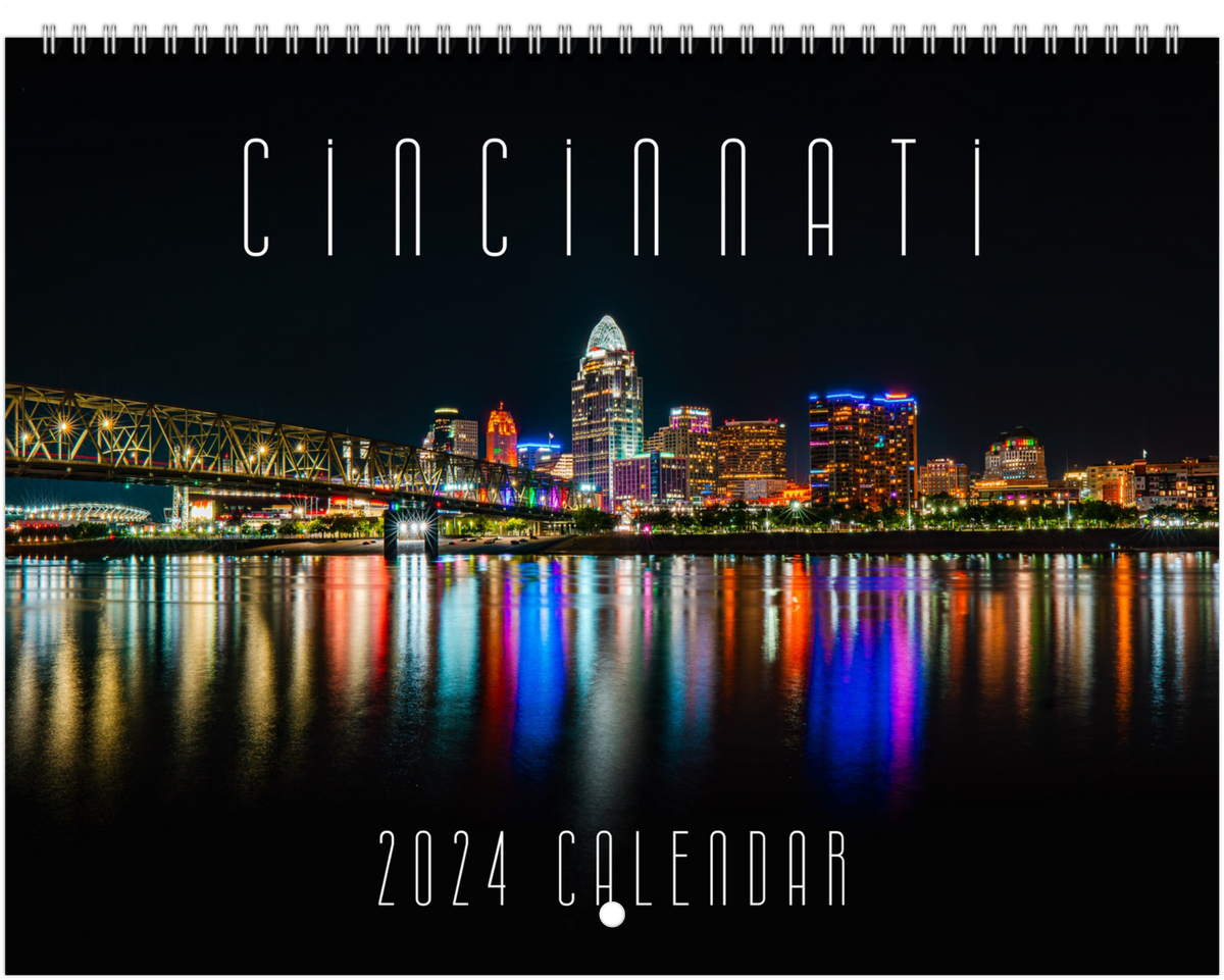 2024 Cincinnati Wall Calendar (11 x 8.5 in) Ben Wright Photography