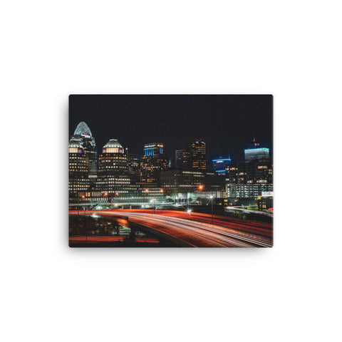 Cincinnati Blurred Lines Canvas