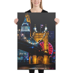 Roebling Bridge With Skystarwheel Canvas