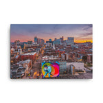 James Brown Mural Sunset Canvas