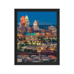 Cincinnati Green and Blue Framed