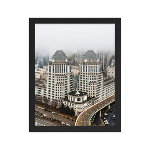 Foggy P&G Towers Framed
