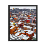 Colorful OTR in the snow framed