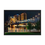 Roebling Bridge Looking Towards Covington Framed