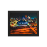 Cincinnati Sign From Above Framed