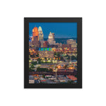 Cincinnati Green and Blue Framed