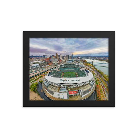 Paycor Stadium Sunrise Framed