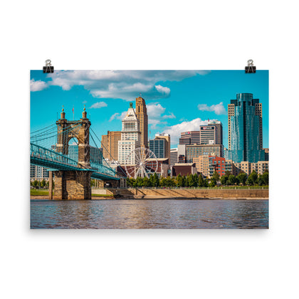Cincinnati Skyline Daytime Poster